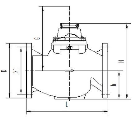 Medidor de agua de hélice Woltman (instalación vertical)